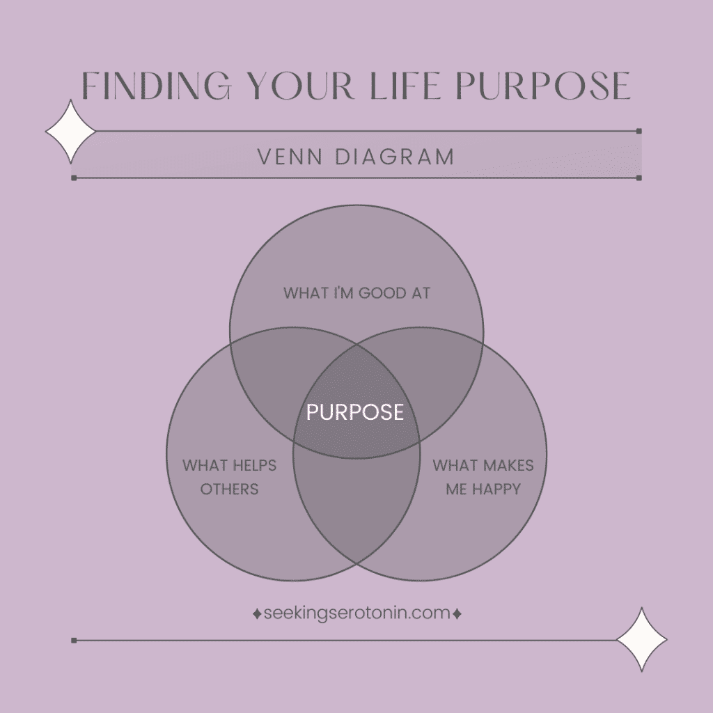 Venn diagram on finding your life purpose