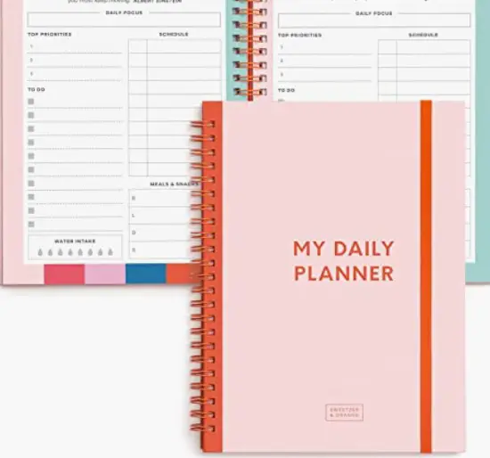 The Sweetzer and Orange daily planner