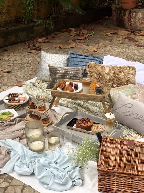 a picnic setup