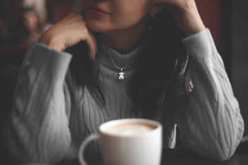 woman with a coffee